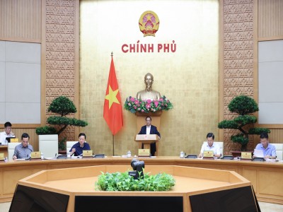Thủ tướng chủ trì Phiên họp Chính phủ chuyên đề pháp luật tháng 7/2024