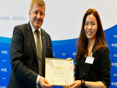 Nhà nghiên cứu trẻ Việt Nam giành giải thưởng nghiên cứu về việc làm thỏa đáng